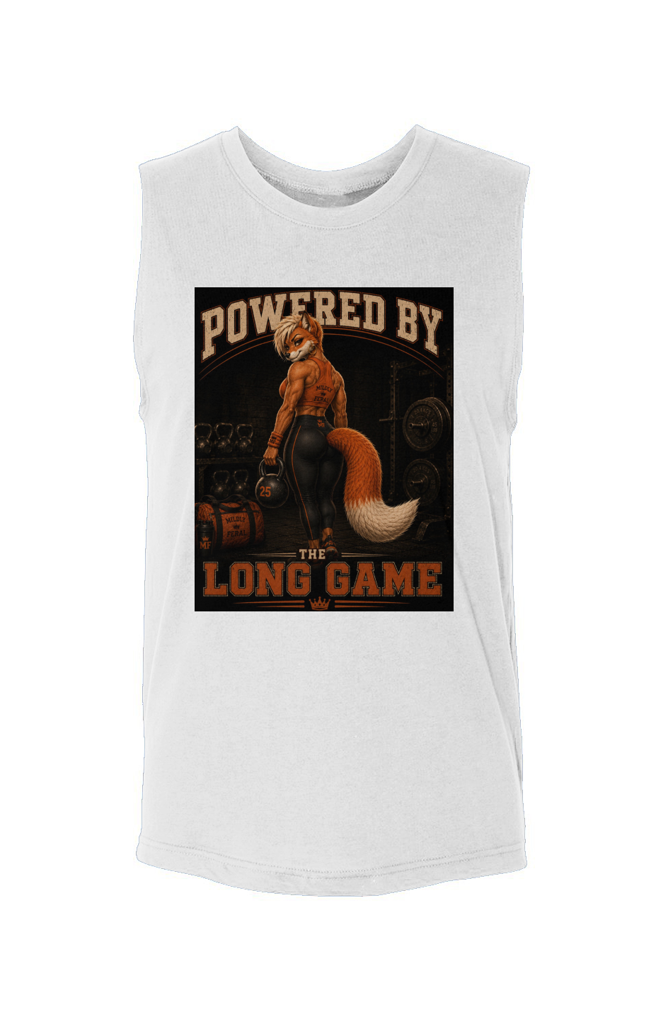 Powered by the Long Game Sloane s Closet Mildly Feral Muscle Tank