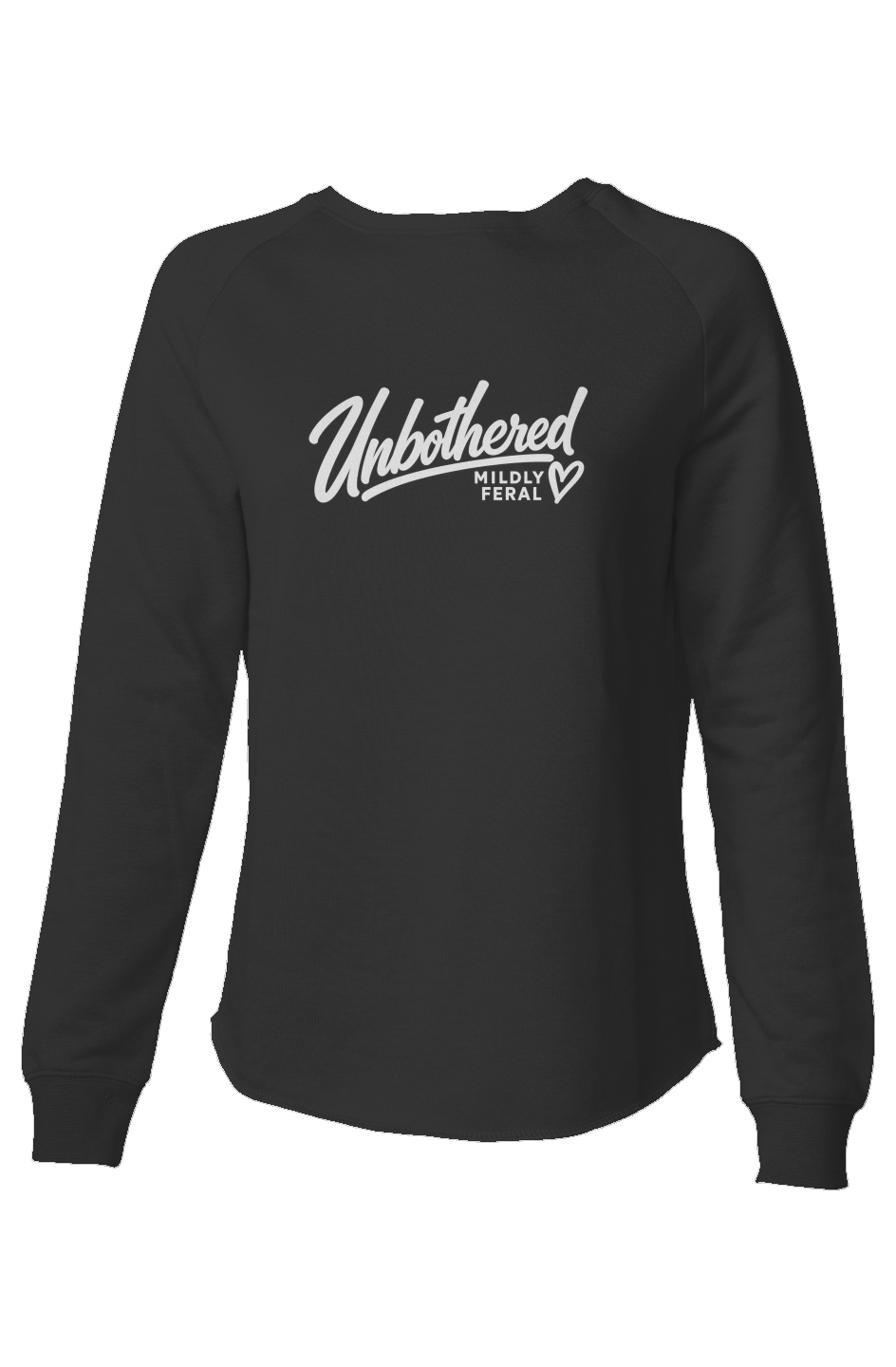 Unbothered Mildly Feral Embroidered Lightweight Wash Sweatshirt
