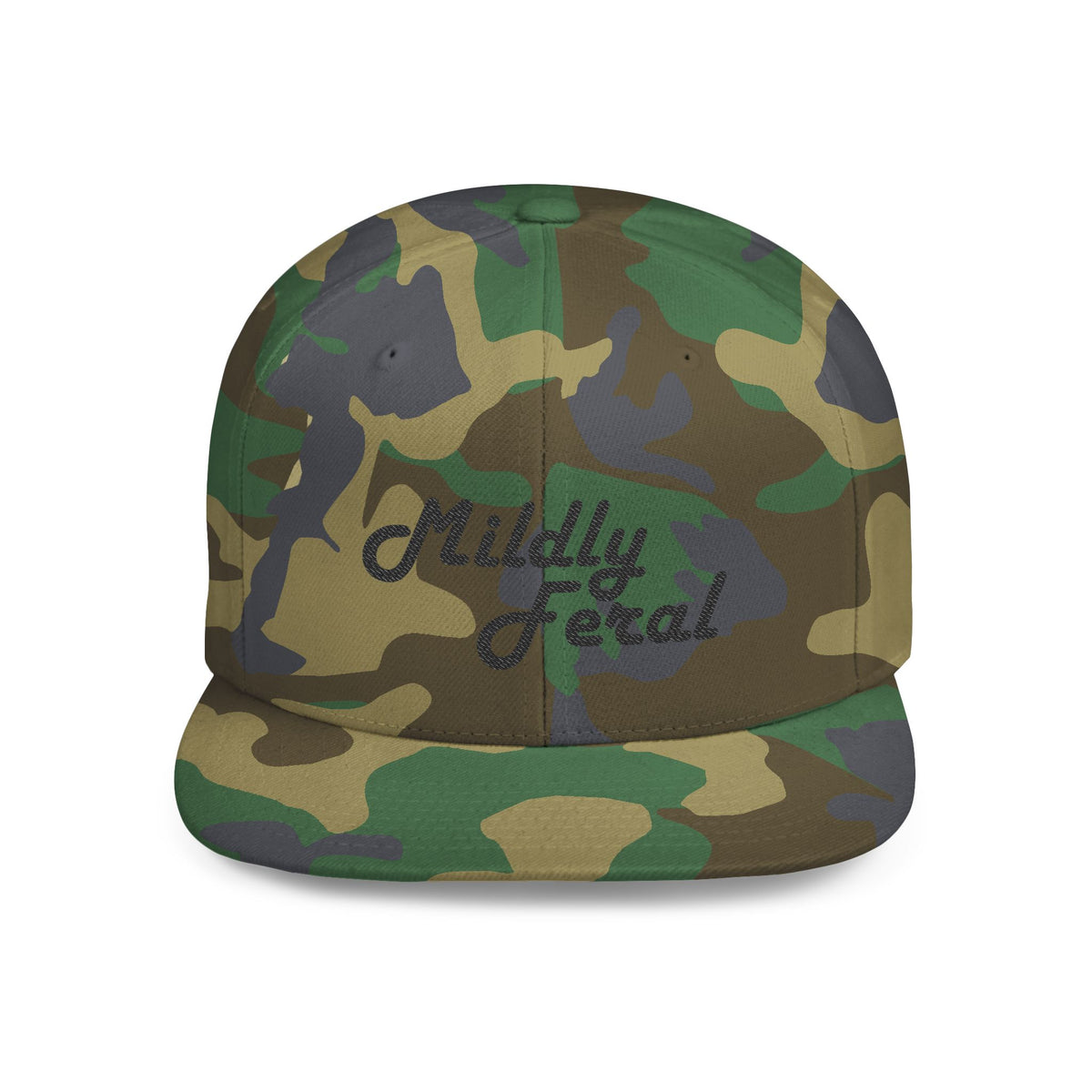 MILDLY FERAL CLASSICS | Embroidered Flat-Bill Snapback
