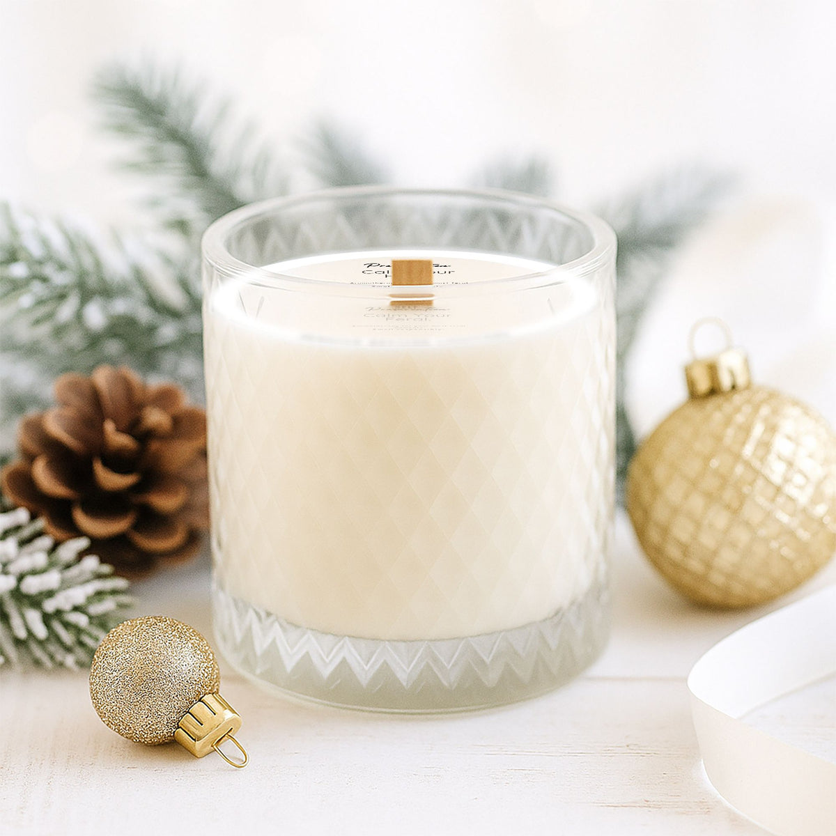 Calm Your Feral-Brilliant Candle 15 oz. Wood-Wick Candle