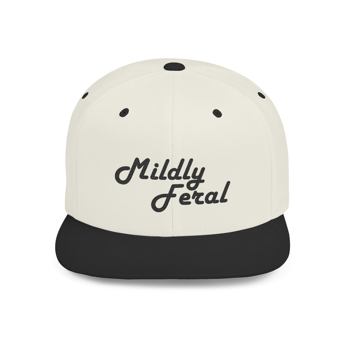 MILDLY FERAL CLASSICS | Embroidered Flat-Bill Snapback