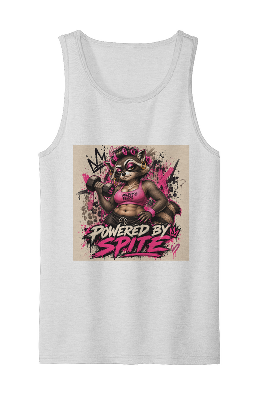 Powered by Spite Ramona s Closet Mildly Feral Tri Blend Tank