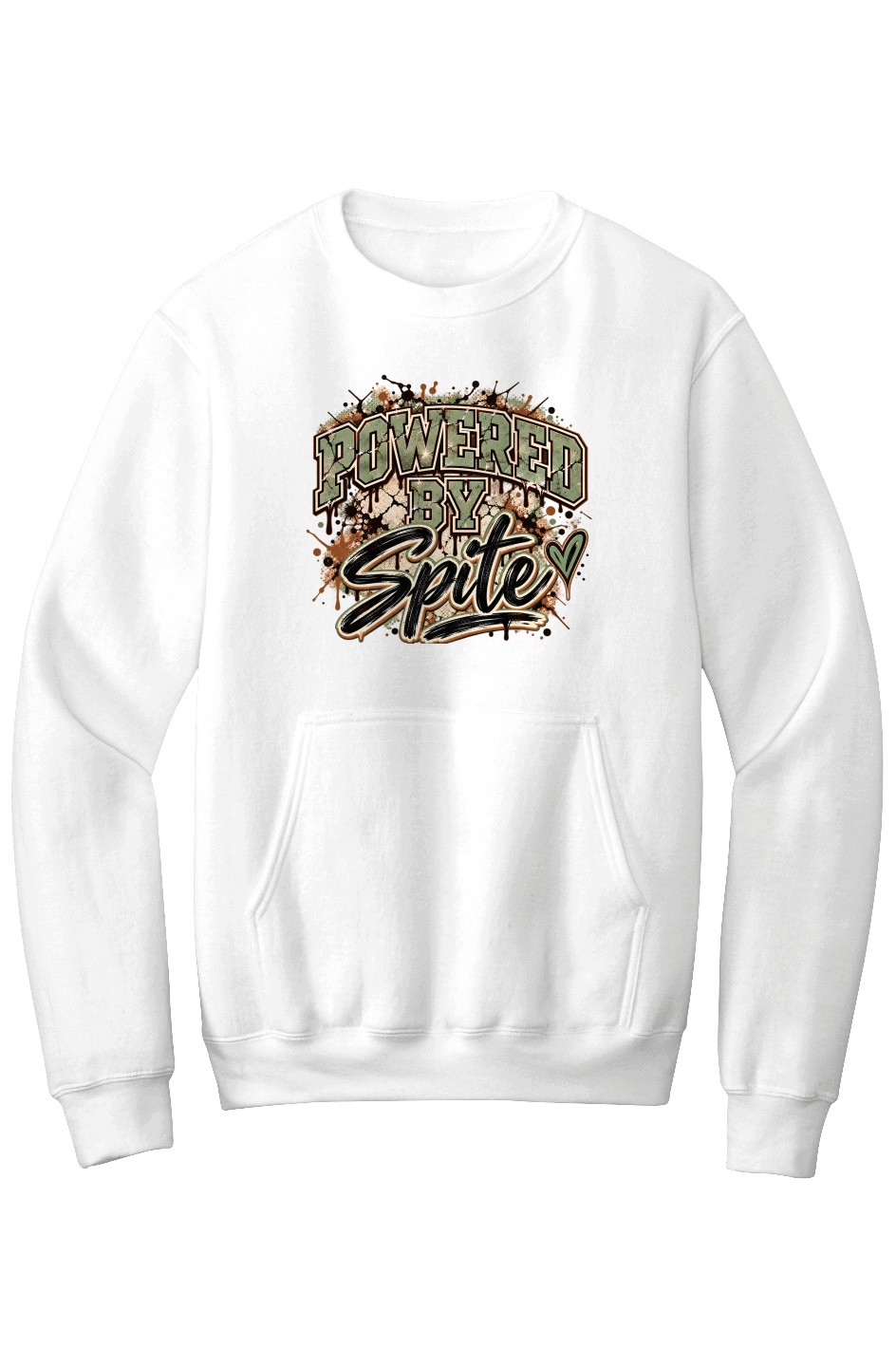 Powered by Spite Core Fleece Crewneck Pocket Sweatshirt