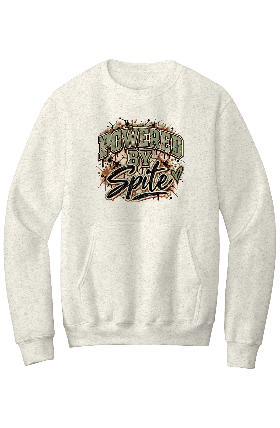 Powered by Spite Core Fleece Crewneck Pocket Sweatshirt