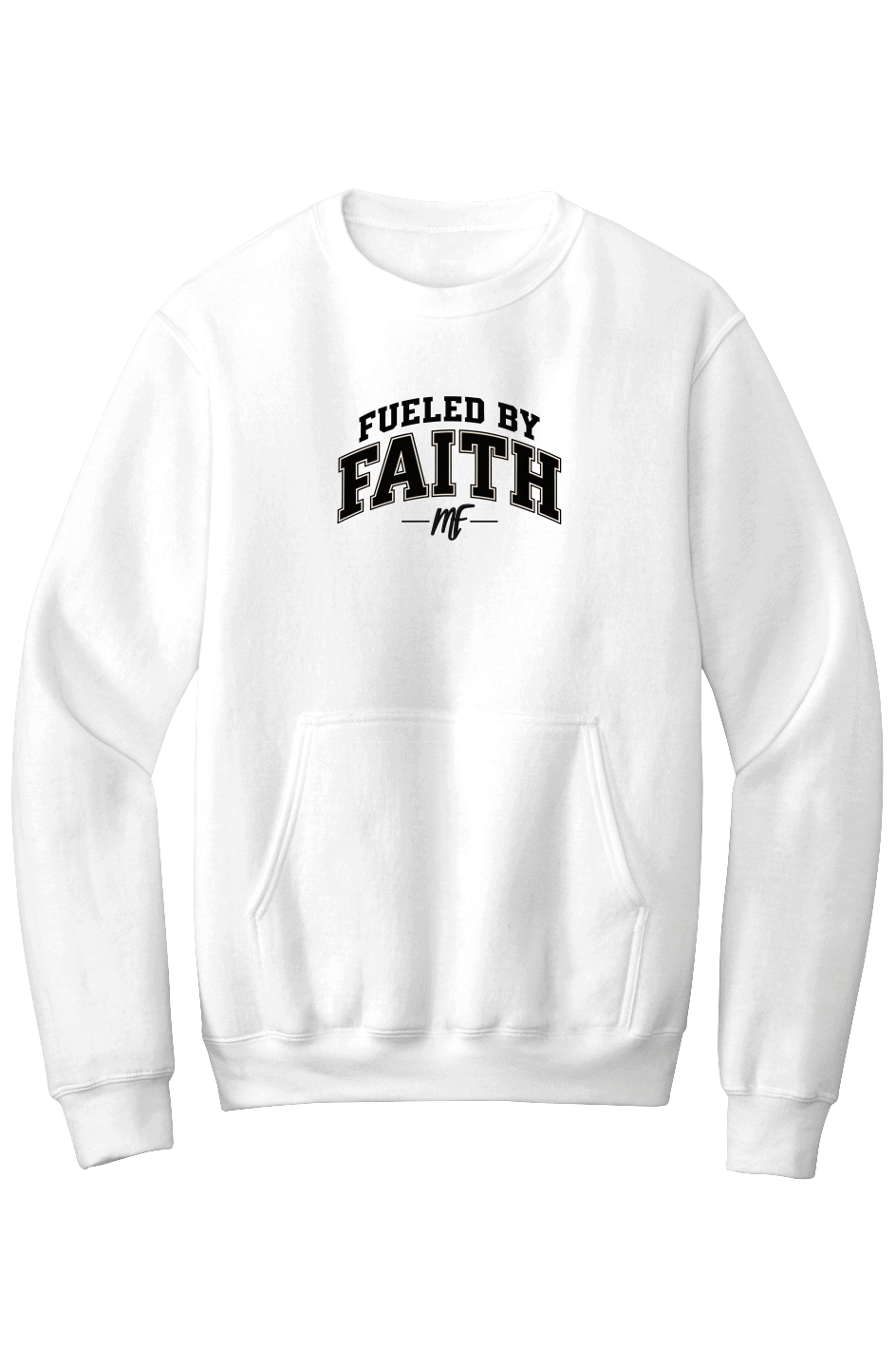 Fueled by Faith Premium Embroidered Kangaroo Pocket Sweatshirt