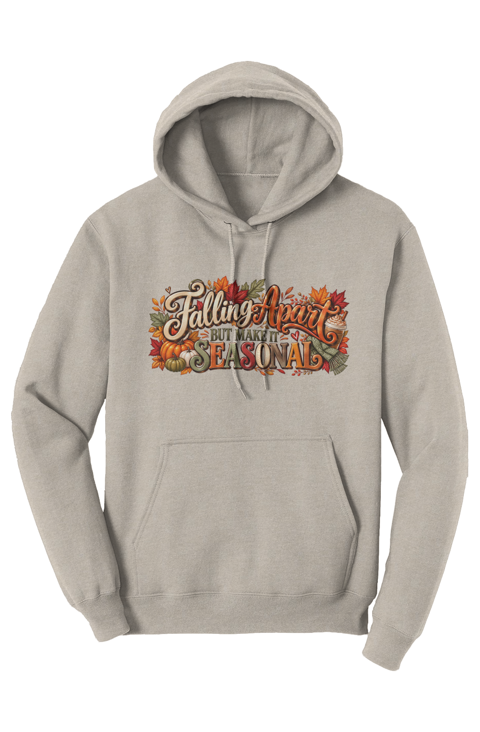 Falling Apart But Make It Seasonal Mildly Feral Unisex Hoodie