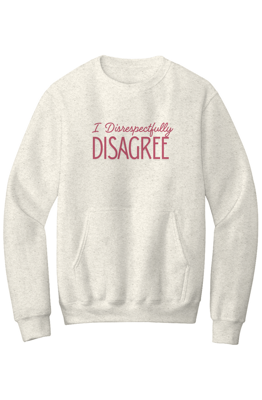 I Disrespectfully Disagree Mildly Feral Unisex Kangaroo Pocket Sweatshirt