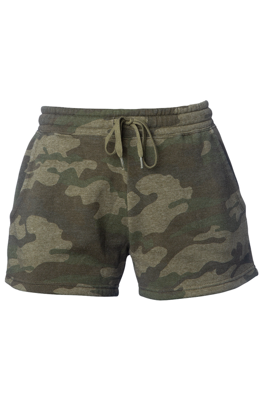 Incognito Still Feral Mildly Feral Women's Camo Shorts