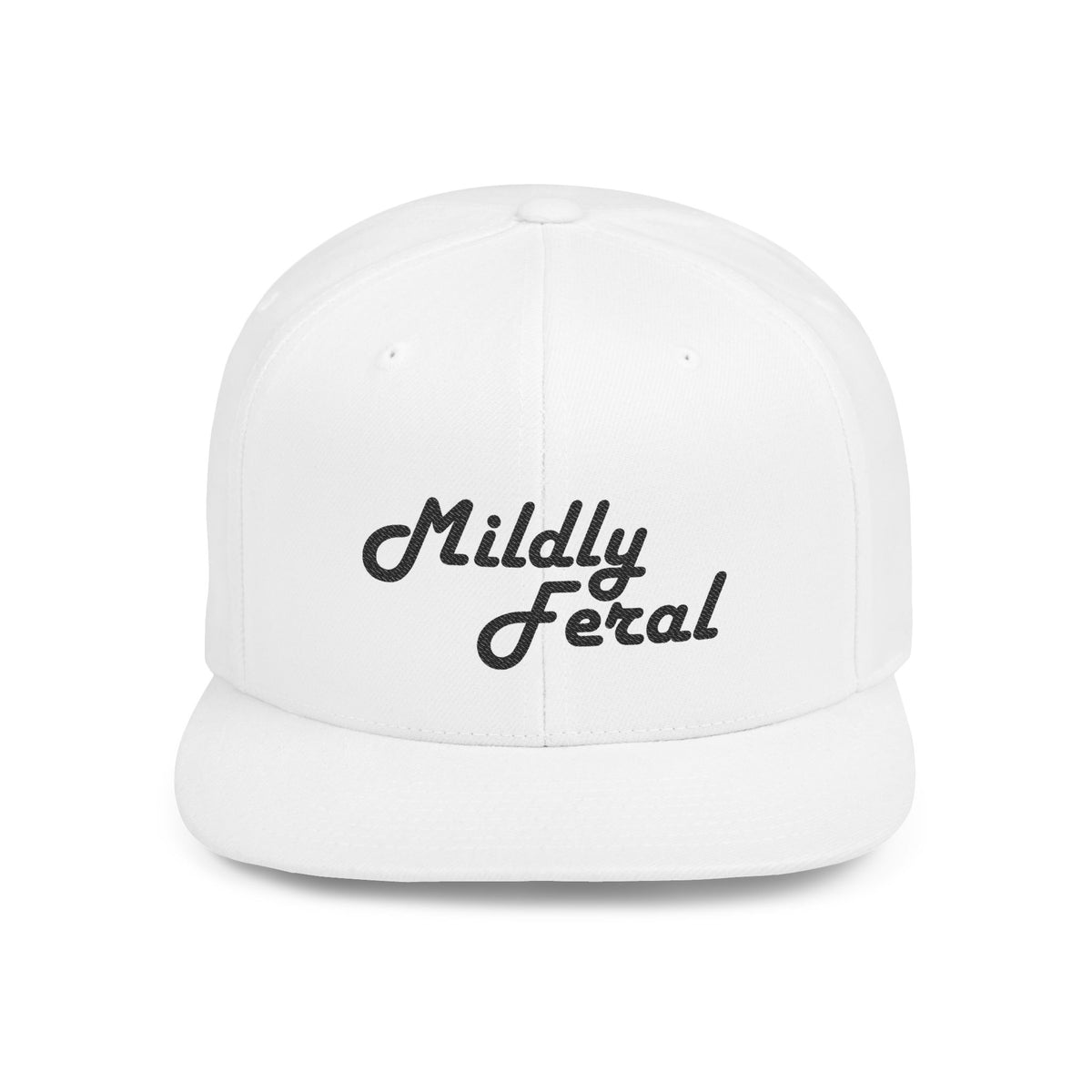 MILDLY FERAL CLASSICS | Embroidered Flat-Bill Snapback