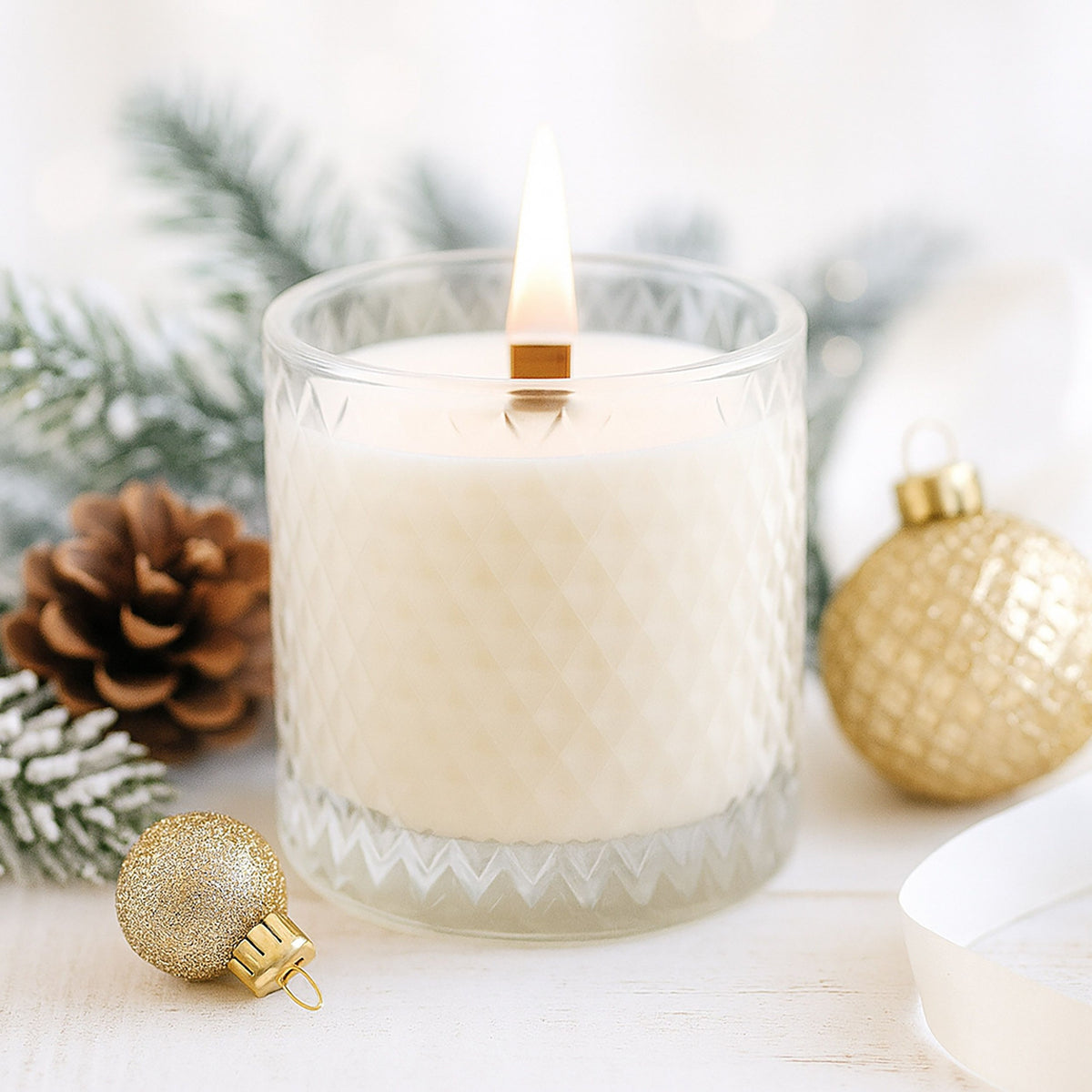 Calm Your Feral-Brilliant Candle 15 oz. Wood-Wick Candle